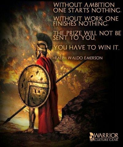 Moral, Ethical, Intense But Channelled Ambition: Building Strong; Towards The Good Lord's End: Winning STRONG!!!