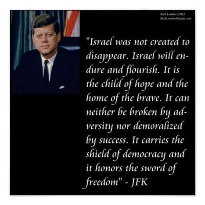 Our History: JFK on Israel...