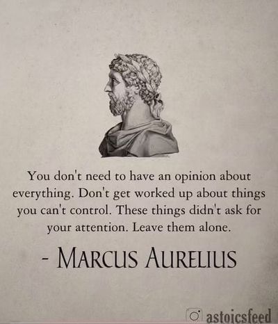 The Stoic Approach...