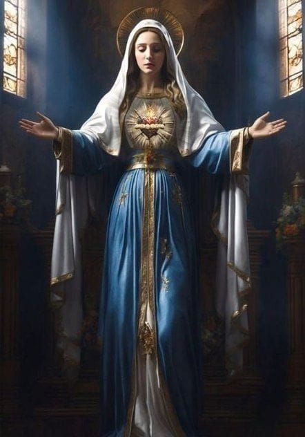 "Enfold In Your Mercy, Dear Mother, All My Dear Ones Especially....Those In Our Own Family..."