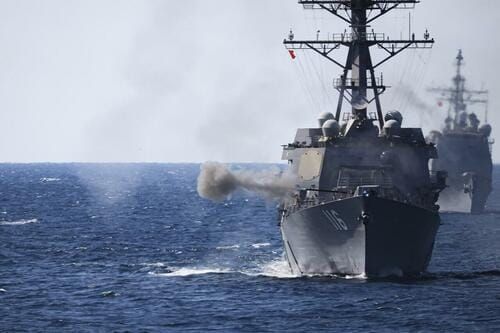 #ZeroHedge: US Warship Downs Several Attack Drones In Red Sea As Hijacked Vessel Standoff Continues