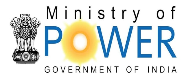 Logo du ministère de l'Énergie indien, appelé ministry of Power et Power est en lettres capitales.