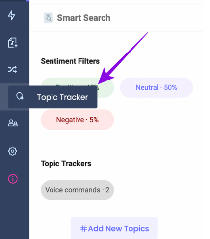 Fireflies AI Topic Trackers