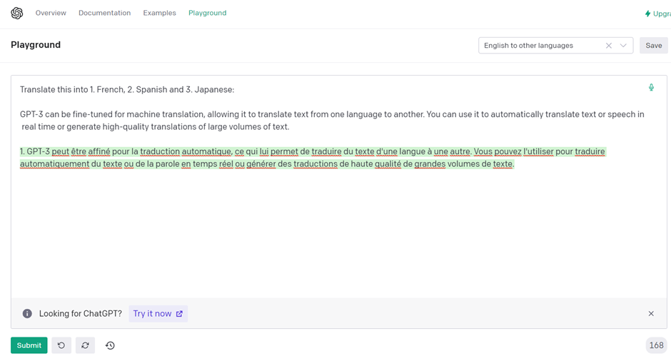 What is GPT3: translation use case 