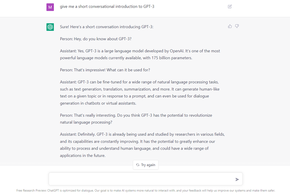 What is GPT-3: ChatGPT