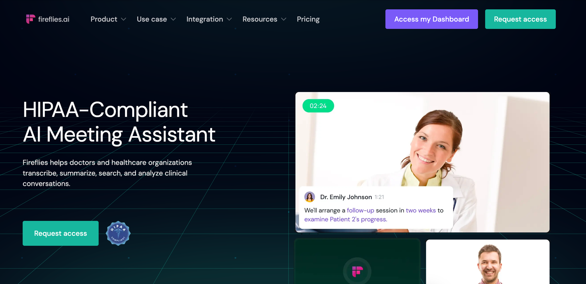 Fireflies.ai HIPAA-compliant notetaker