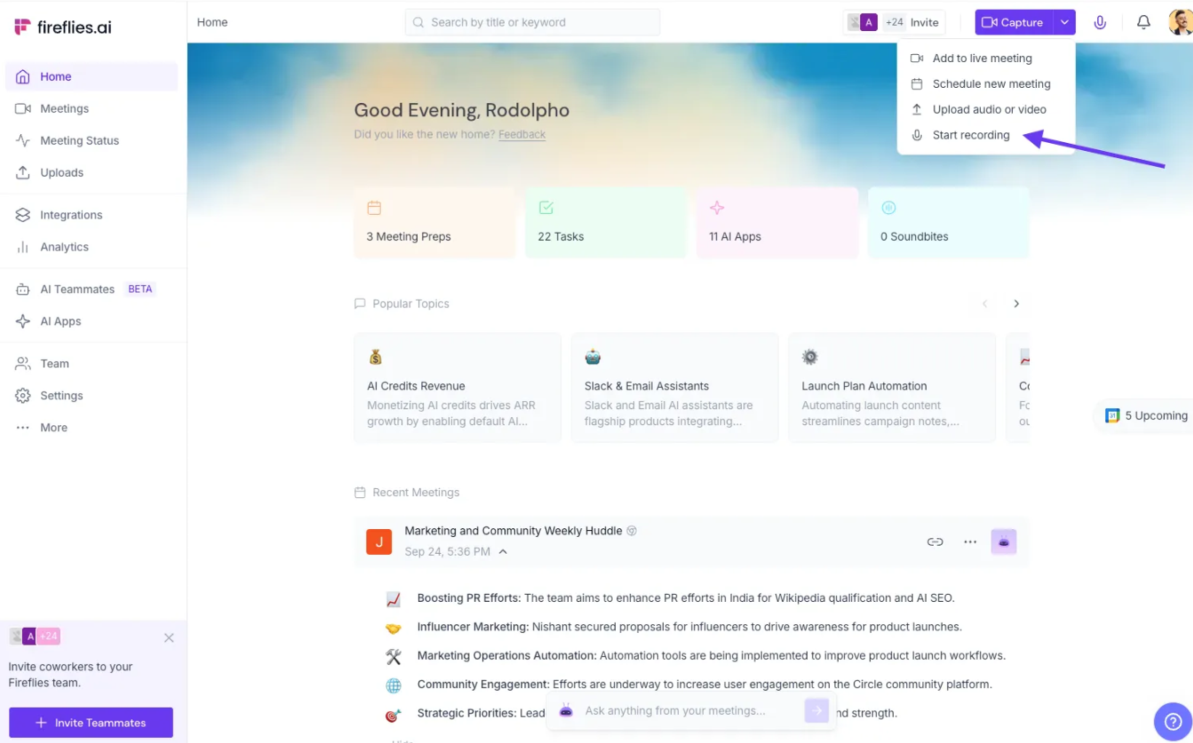 The best ai note taker for in person meetings