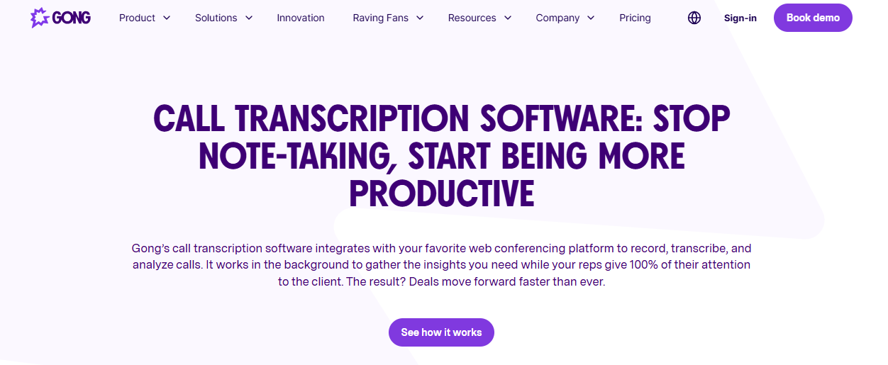 An expensive zoom ai note taker, but good for sales focused enterprises