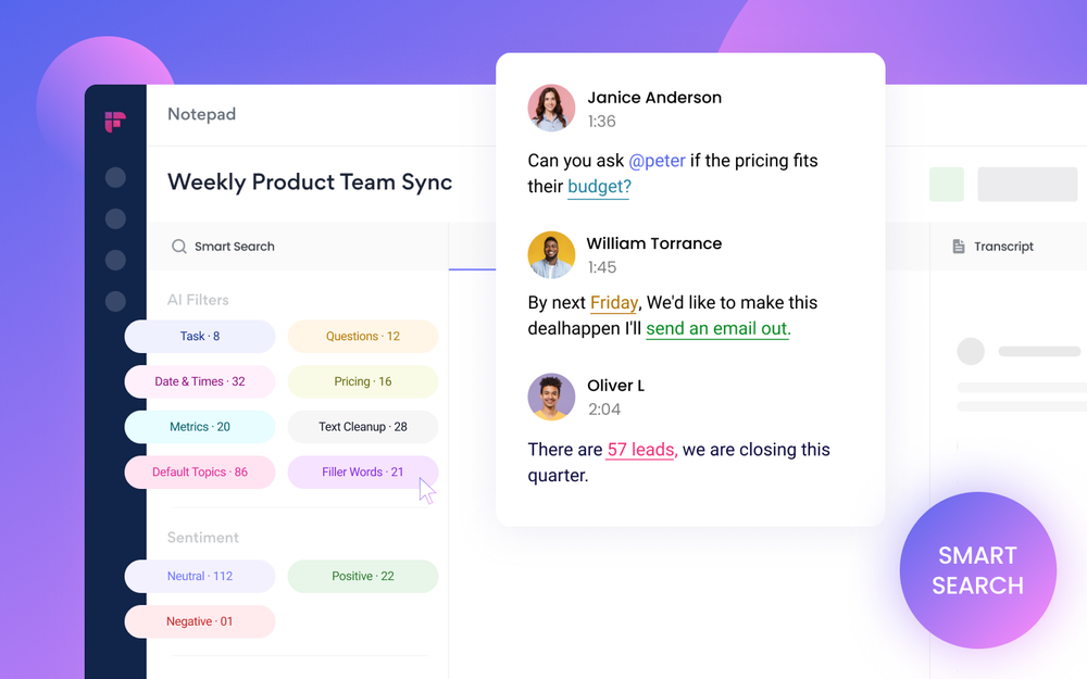 Fireflies Feature Focus: Smart Search