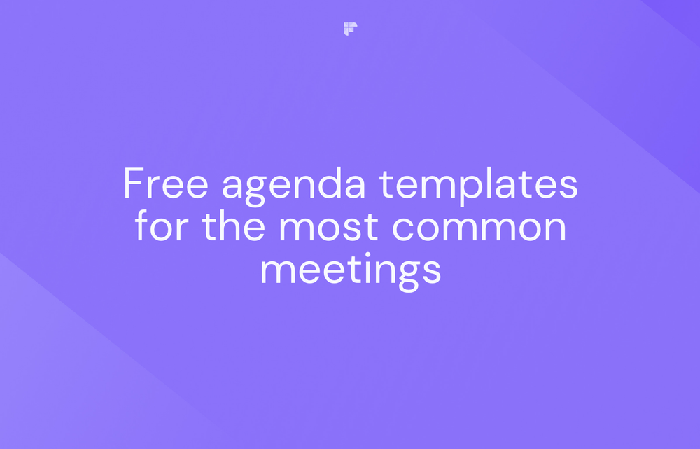5 Free Agenda Templates for the Most Common Meetings (Word and Google Docs)