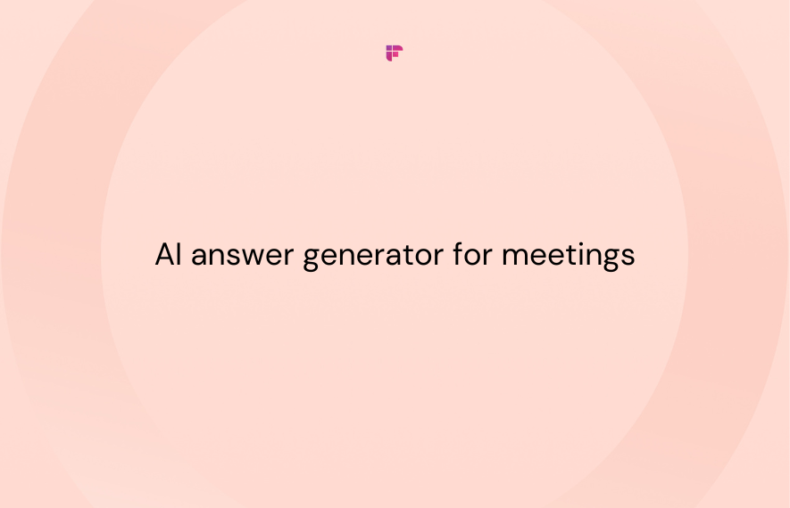 AI Answer Generator for Meetings