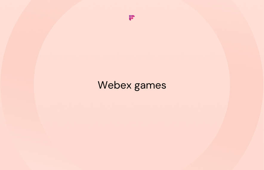 10 Creative Webex Games for Enhancing Remote Team Morale