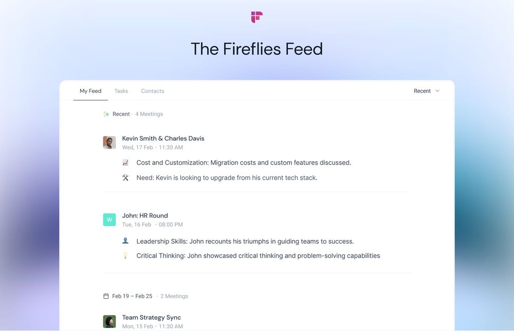 Fireflies.ai Launches Feed: Giving everyone a Chief of Staff