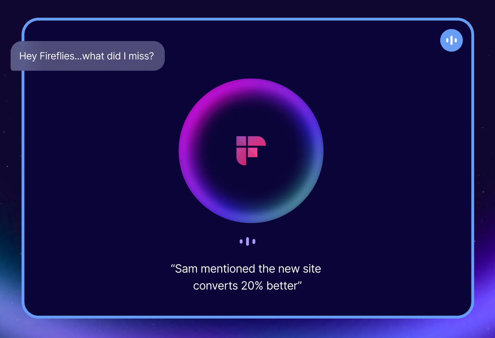Introducing Talk to Fireflies: Get Real-Time Answers from Your Meeting and the Web