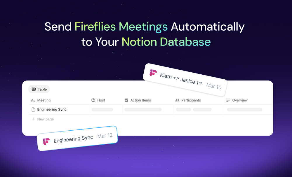 Fireflies x Notion: Now Smarter, Structured & Made for Scale