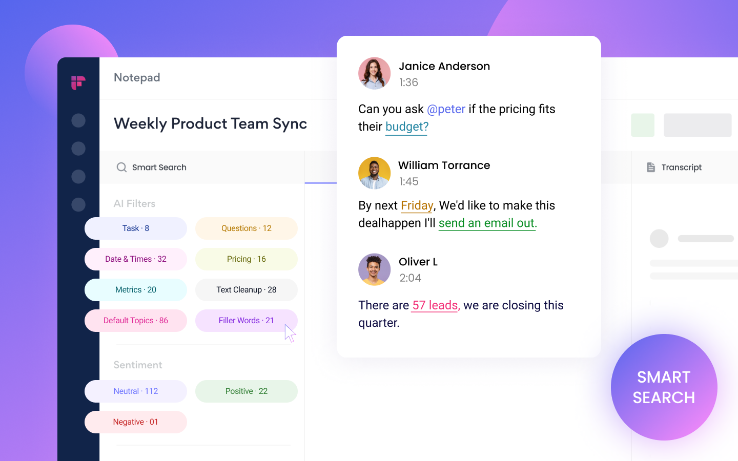 Fireflies Feature Focus: Smart Search