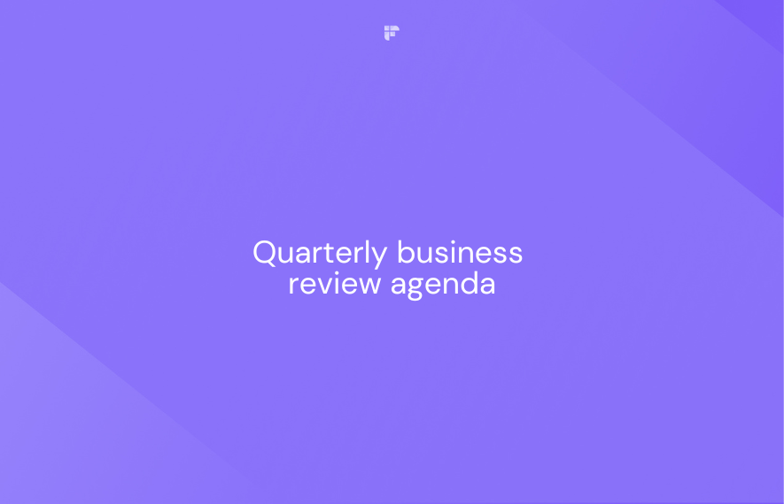 How To Create Quarterly Business Review Agendas?[+Examples & Templates]