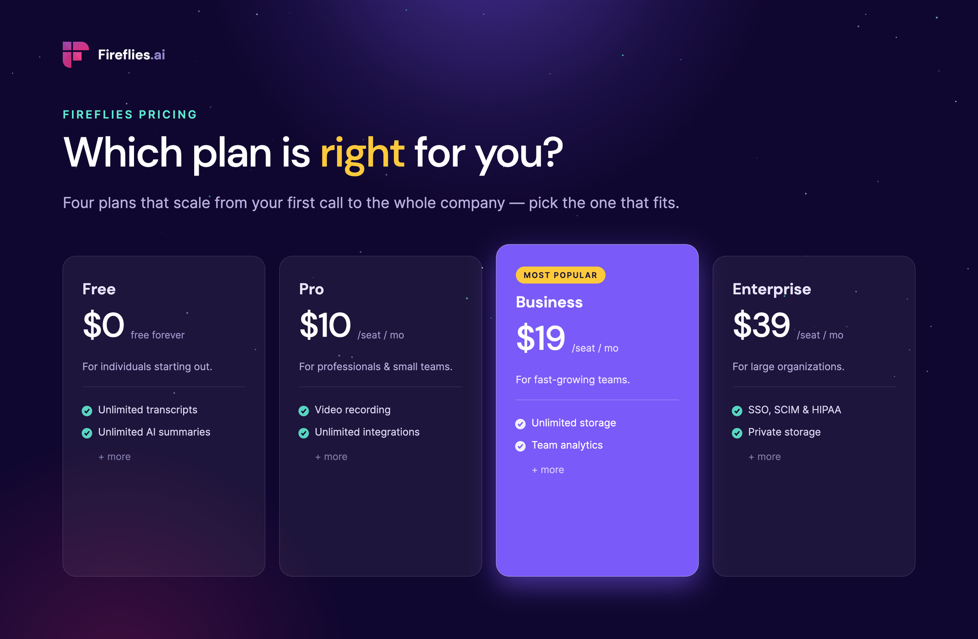 Fireflies Pricing 2026: Which Plan Is Right for You?