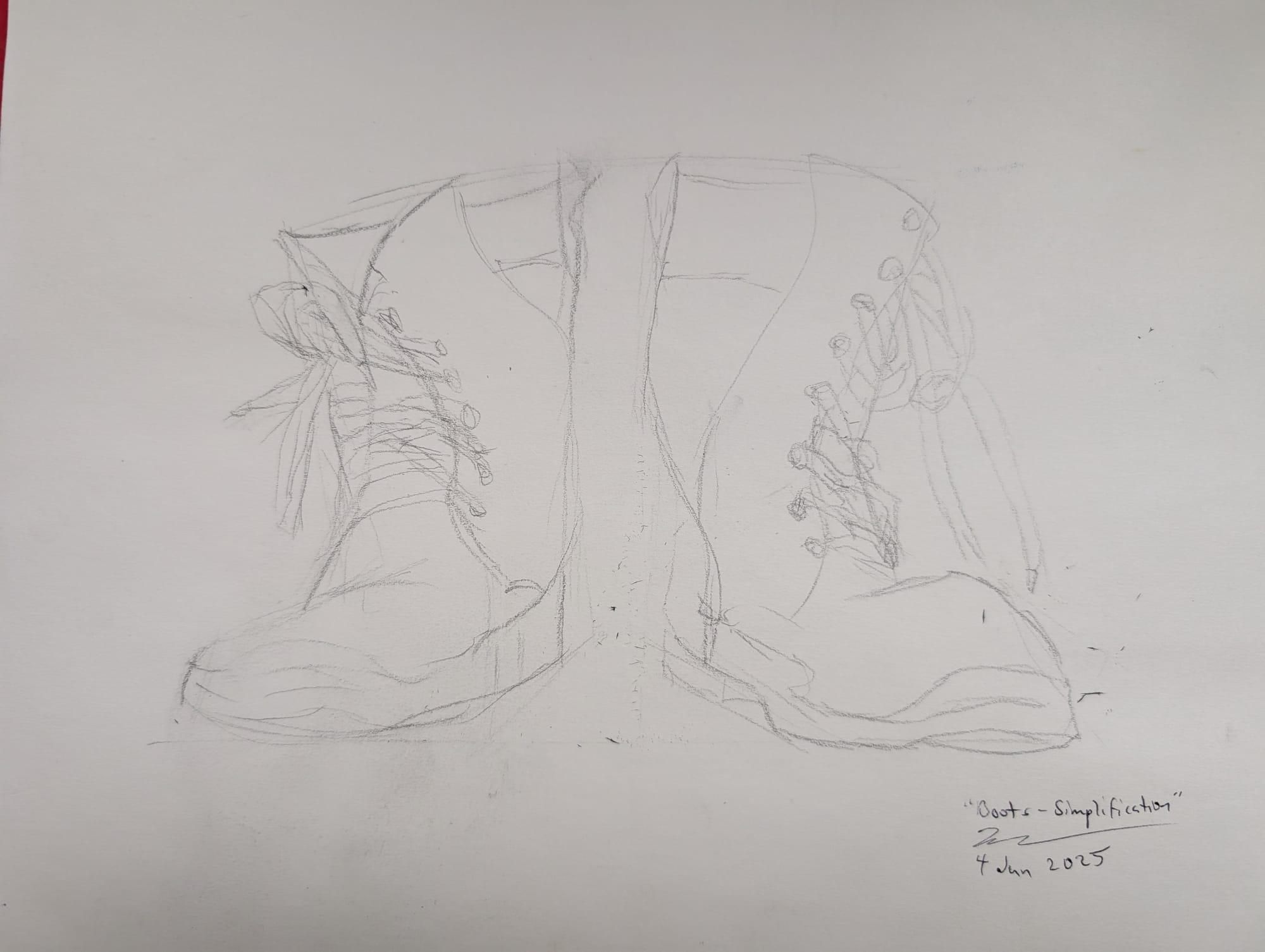 hand drawn boots
