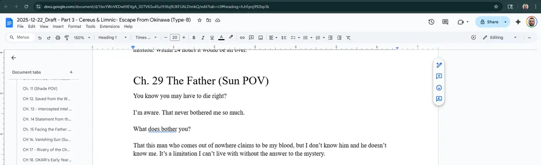 Writing a novel for a single person - Digital Novelist Notes - 2026-02-10