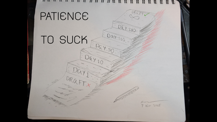 The Patience to Suck – My Philosophy of Creative Mastery