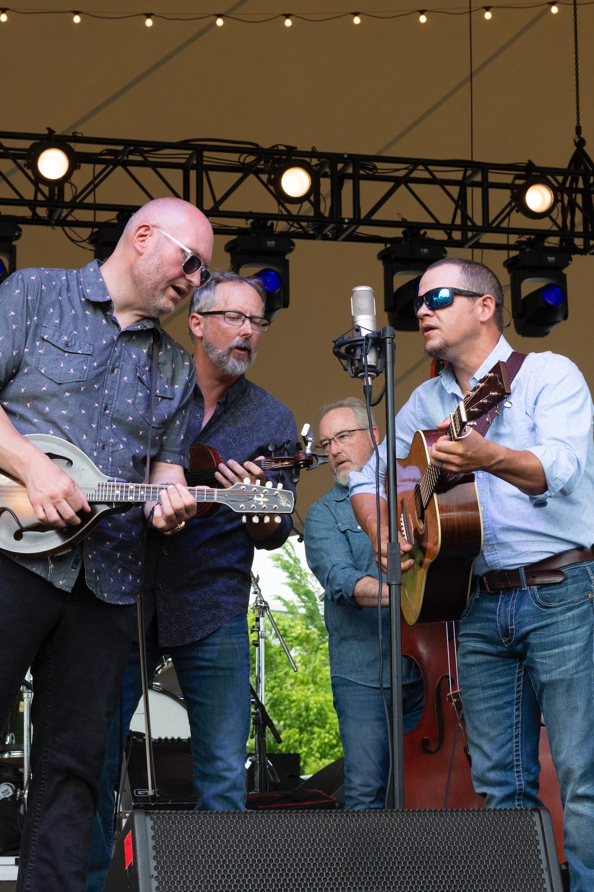 Balsam Range gathered around a mic