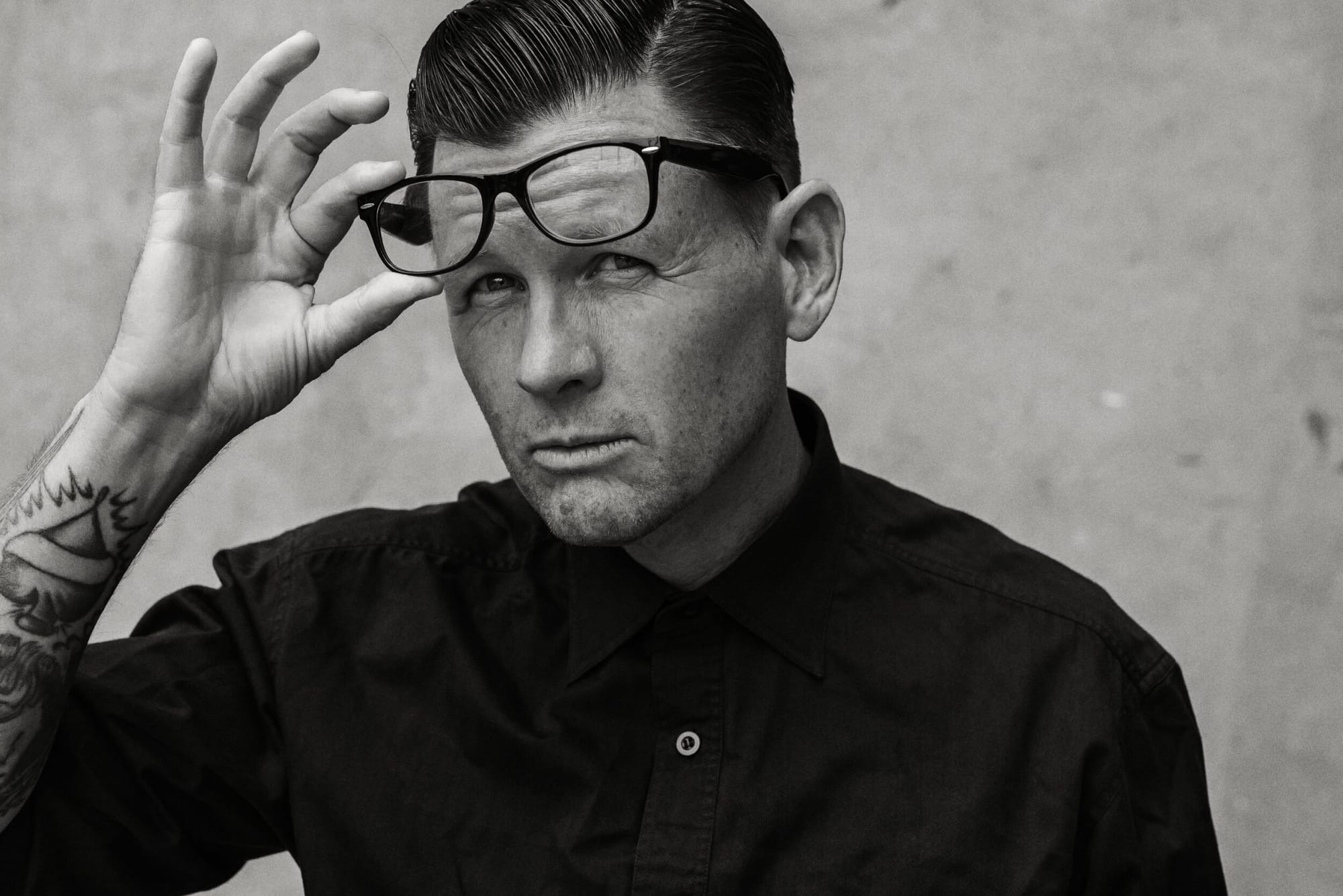 Jake La Botz pulls off his glasses