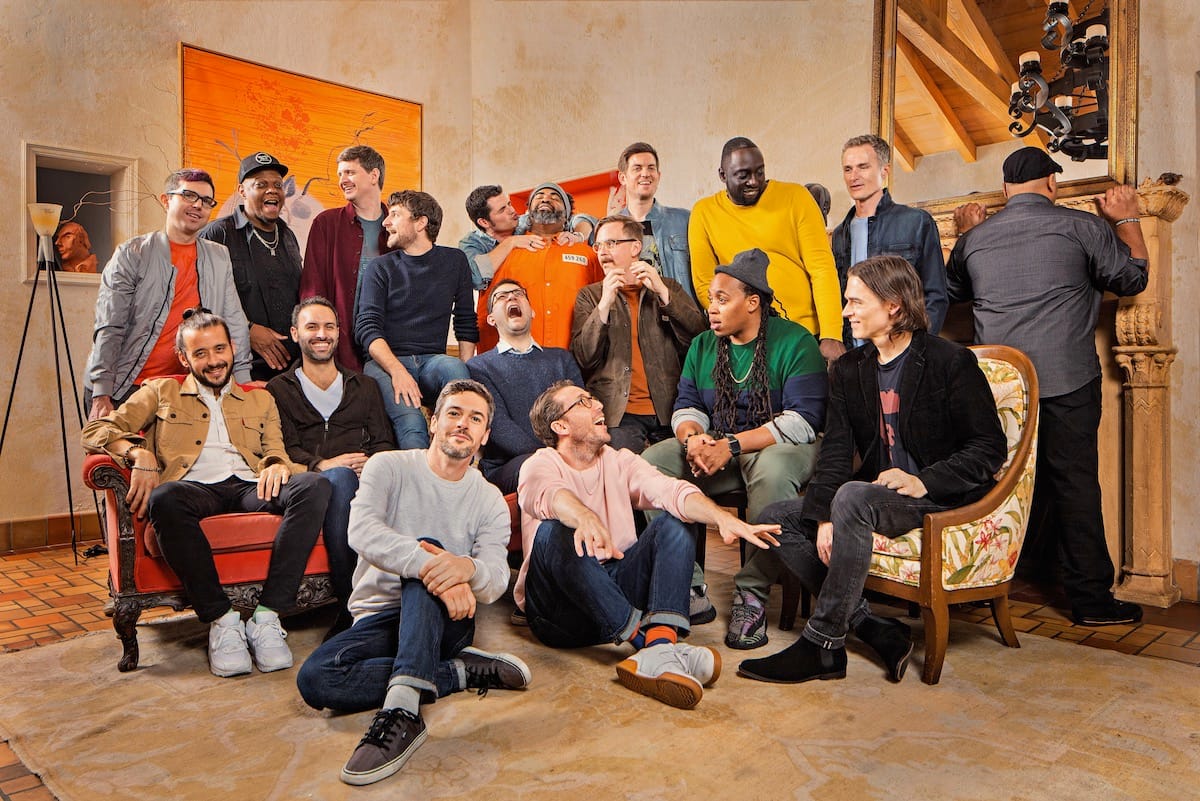 A group shot of Snarky Puppy's 25 members