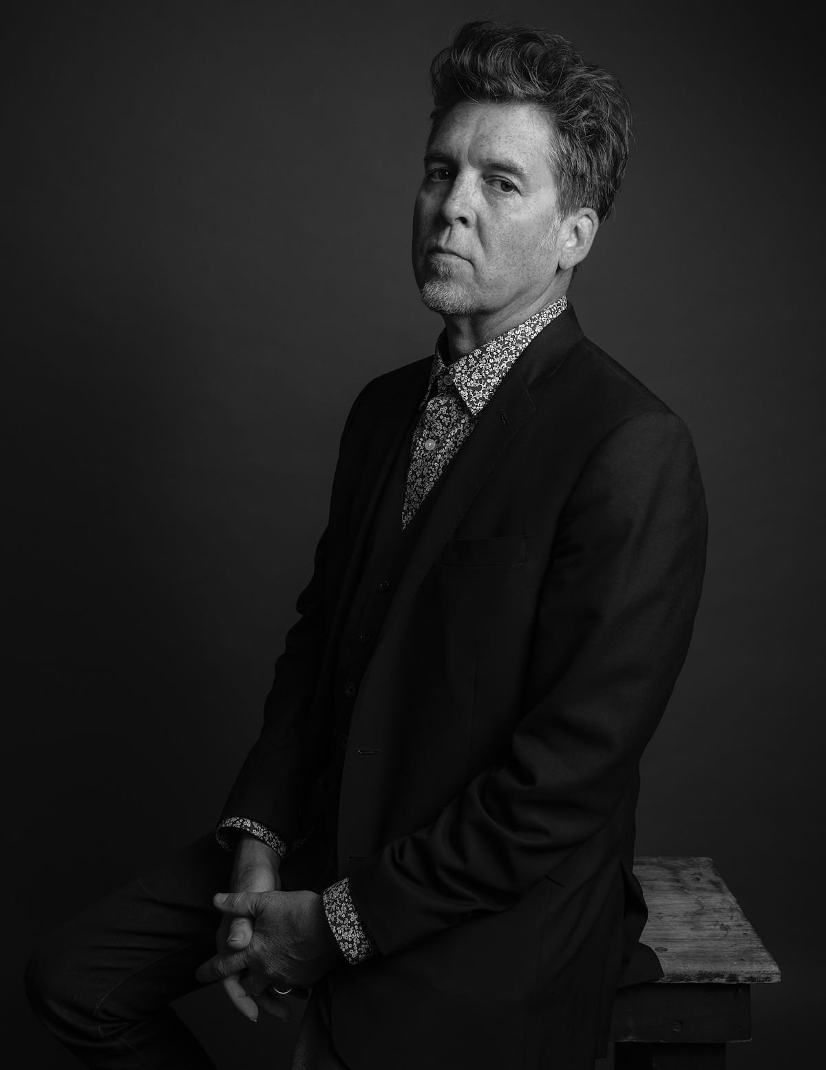 Black and white portrait of Joe Henry