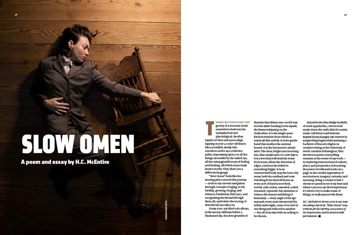JOURNAL EXCERPT: 'Slow Omen' – A Poem and Essay by H.C. McEntire