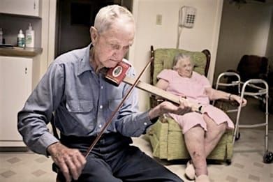 A Hearth Music Visit with 94 Year Old Cajun Fiddler Milton Vanicor
