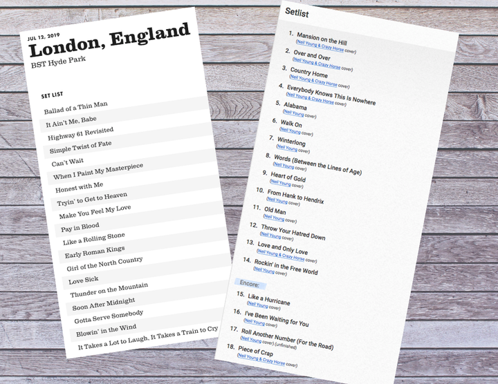 LIVE REVIEW: Bob Dylan and Neil Young in Hyde Park – July 12, 2019