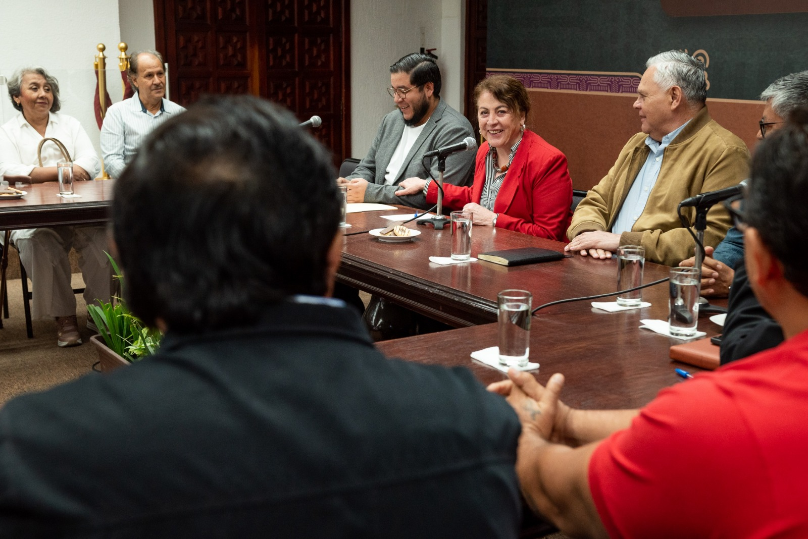 Refrenda Margarita González Saravia trabajo conjunto con sector de transporte morelense