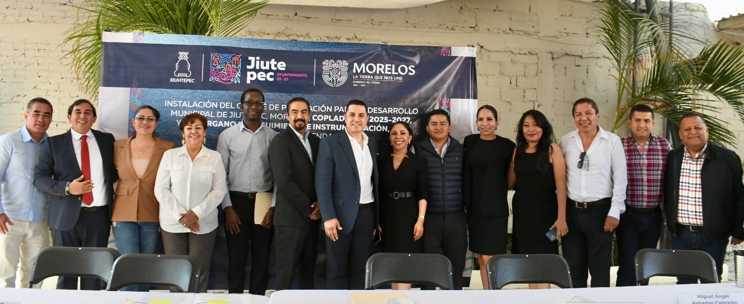 Instala Eder Rodríguez, comité de planeación para el desarrollo municipal de Jiutepec 