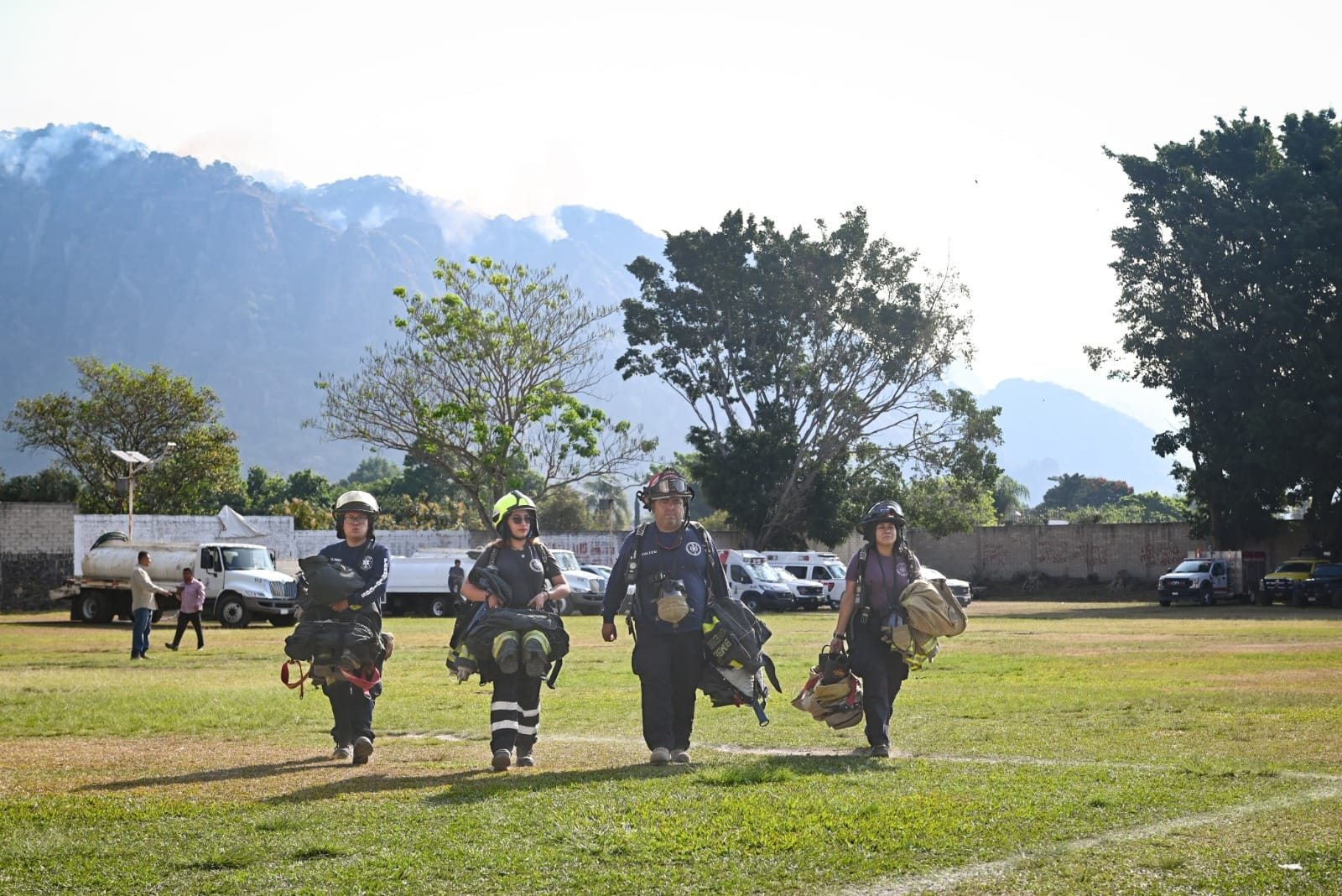 Incendio en Tepoztlán.