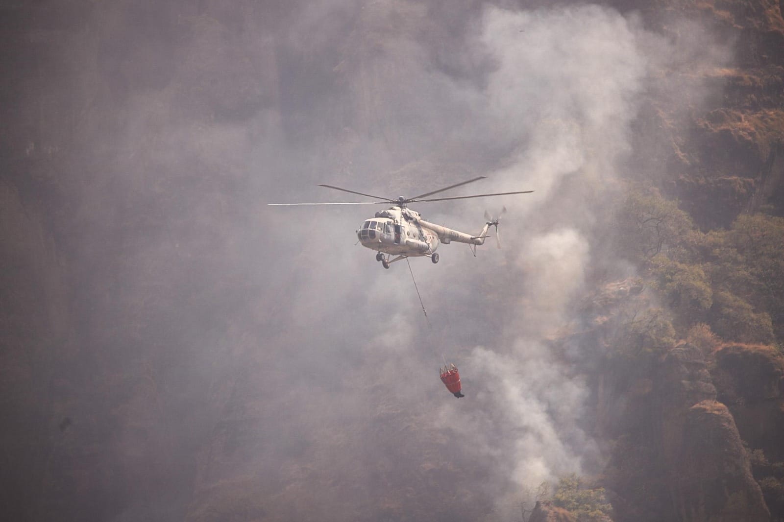 Incendio en Tepoztlán.