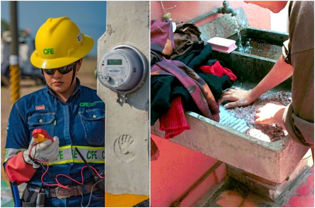 Aconseja CFE lavar ropa a mano para ahorrar energía