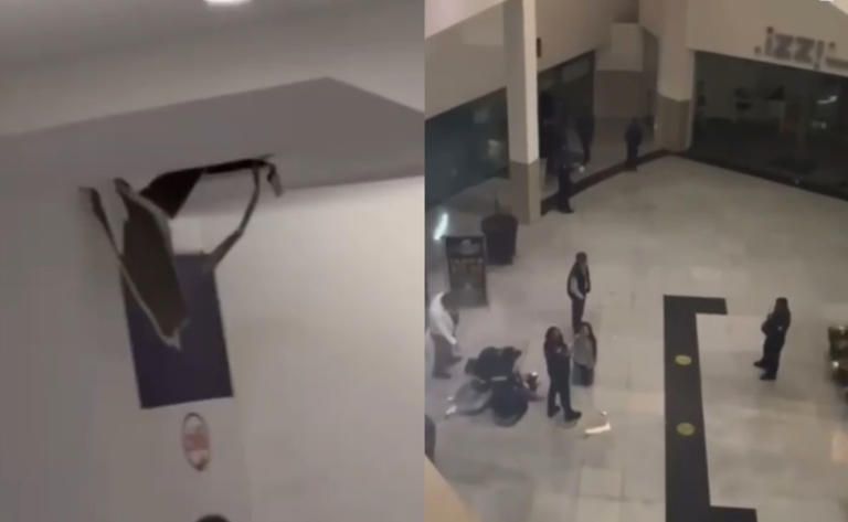 Menor sufre accidente en plaza comercial en Pachuca