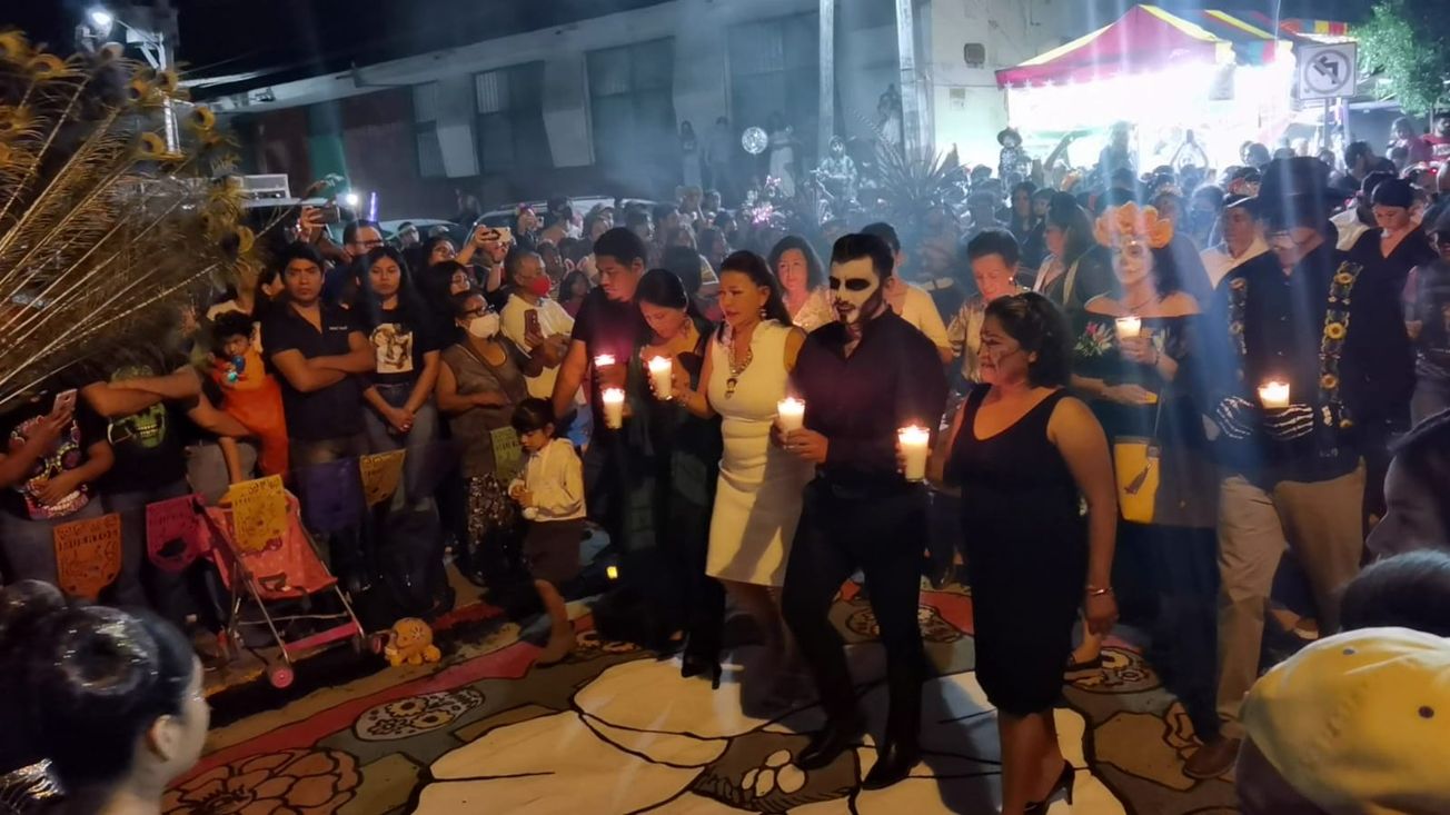 Realizan "Camino de luz, viaje al Mictlán" en Xochitepec