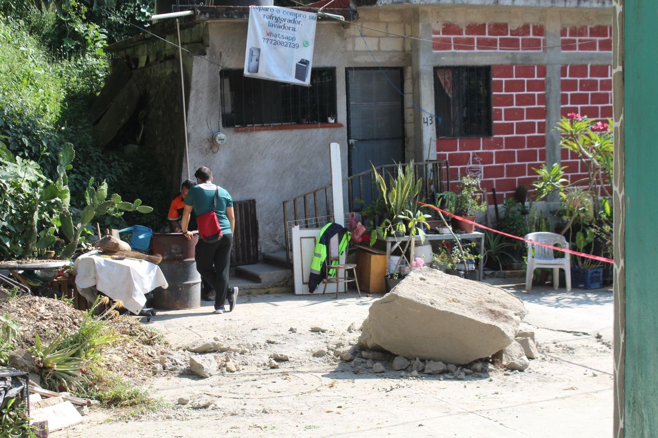 Se reporta nuevo derrumbe en colonia pilares de Cuernavaca