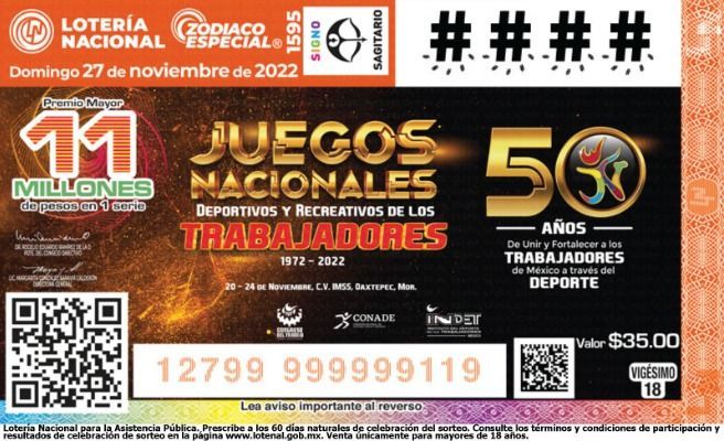 Celebra el 50° aniversario de los Juegos Nacionales Deportivos y Recreativos de los Trabajadores