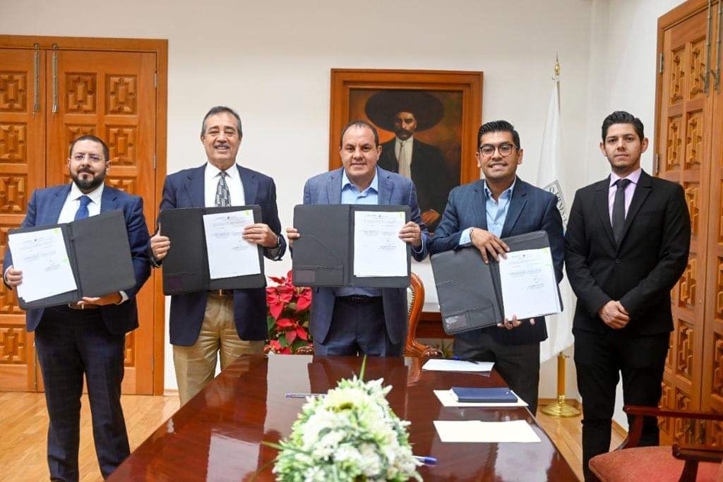 Gobernador de Morelos firma convenio de colaboracion con Centro Federal de Conciliación y Registro Laboral