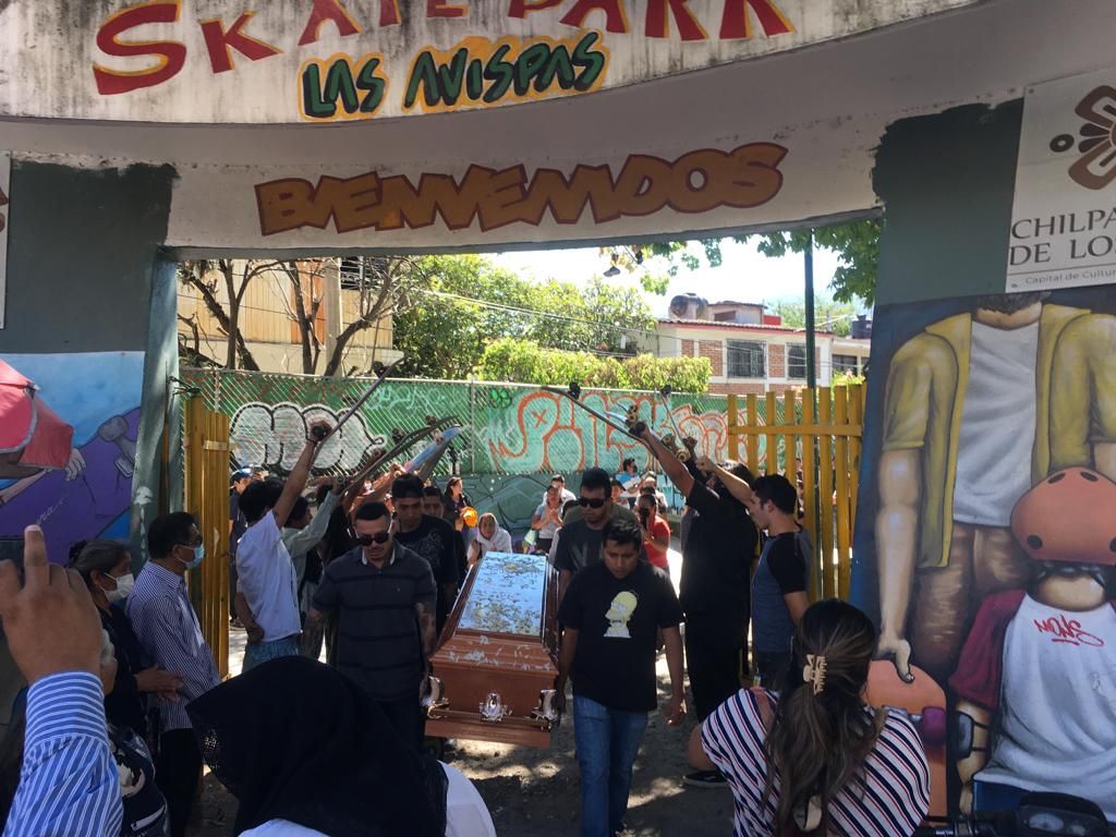 Despiden a Moi en el parque Skate donde fue asesinado