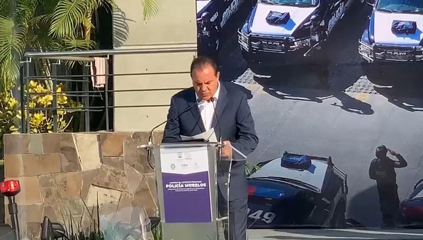 Entrega, Cuauhtémoc Blanco, 34 patrullas para la policía de Morelos
