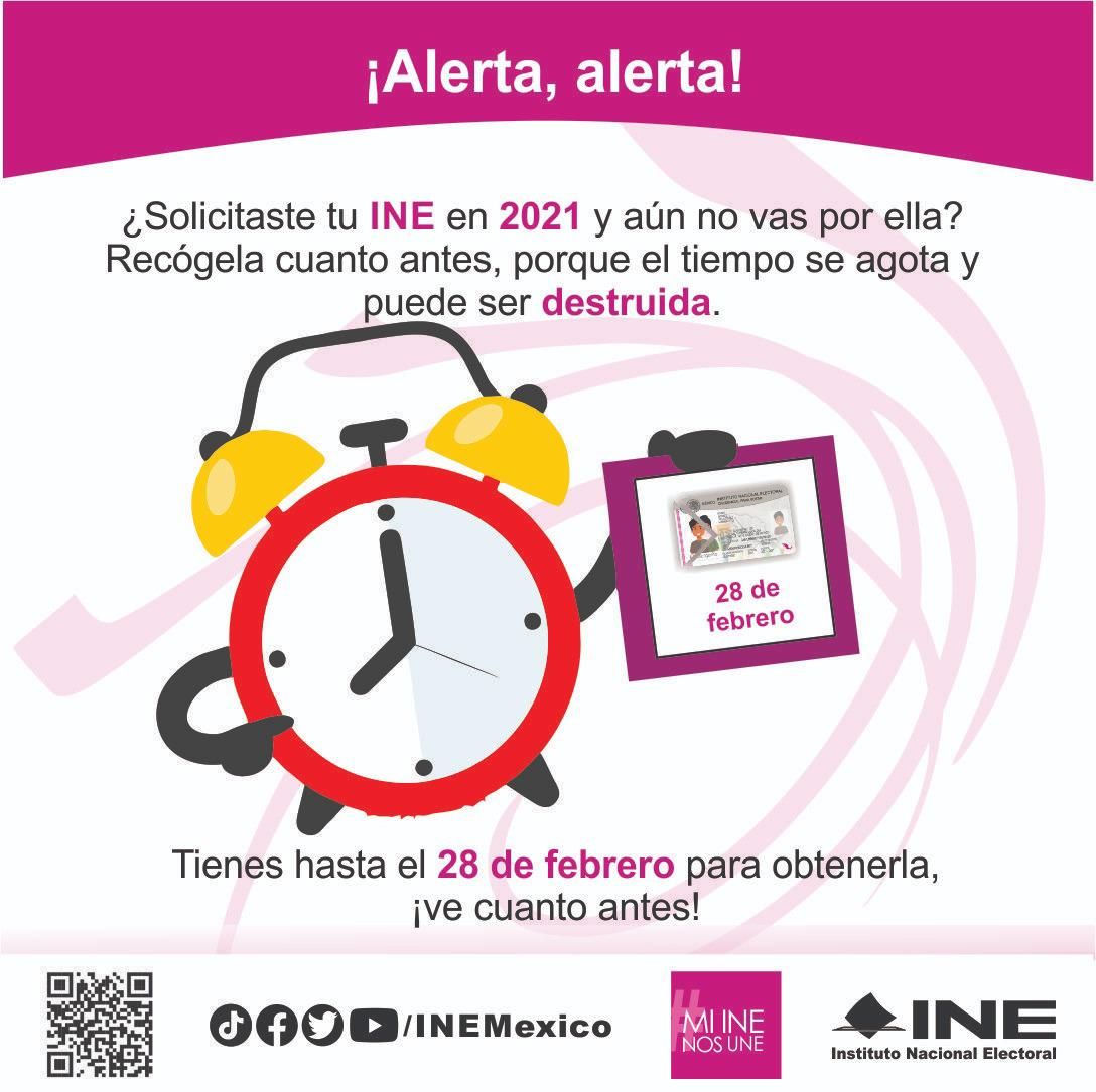¿Aún no recoges tu INE? Corre antes de que la pierdas
