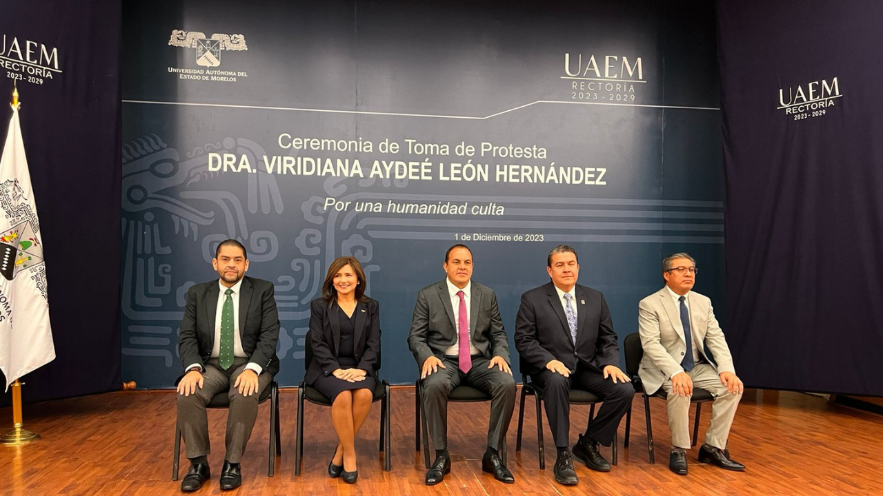 Tiempo de mujeres: Cuauhtémoc Blanco felicita a Viridiana León, rectora de UAEM