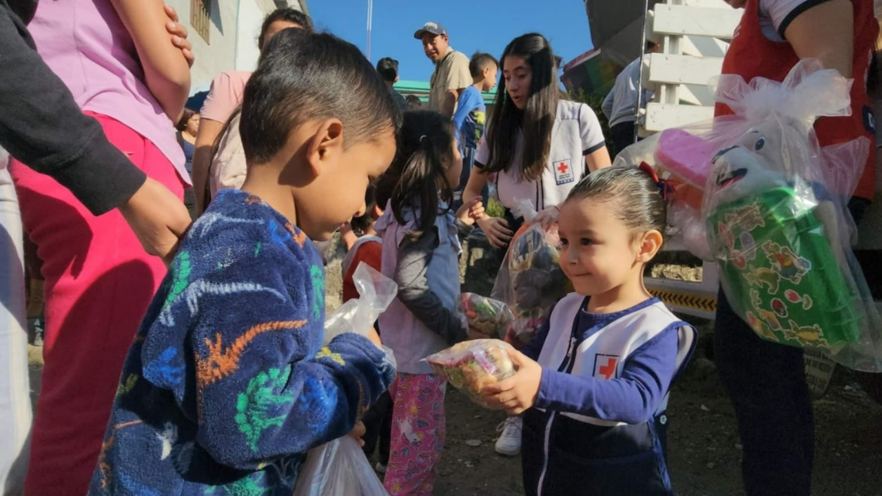 Cruz Roja Morelos llevó sonrisas a los pequeños