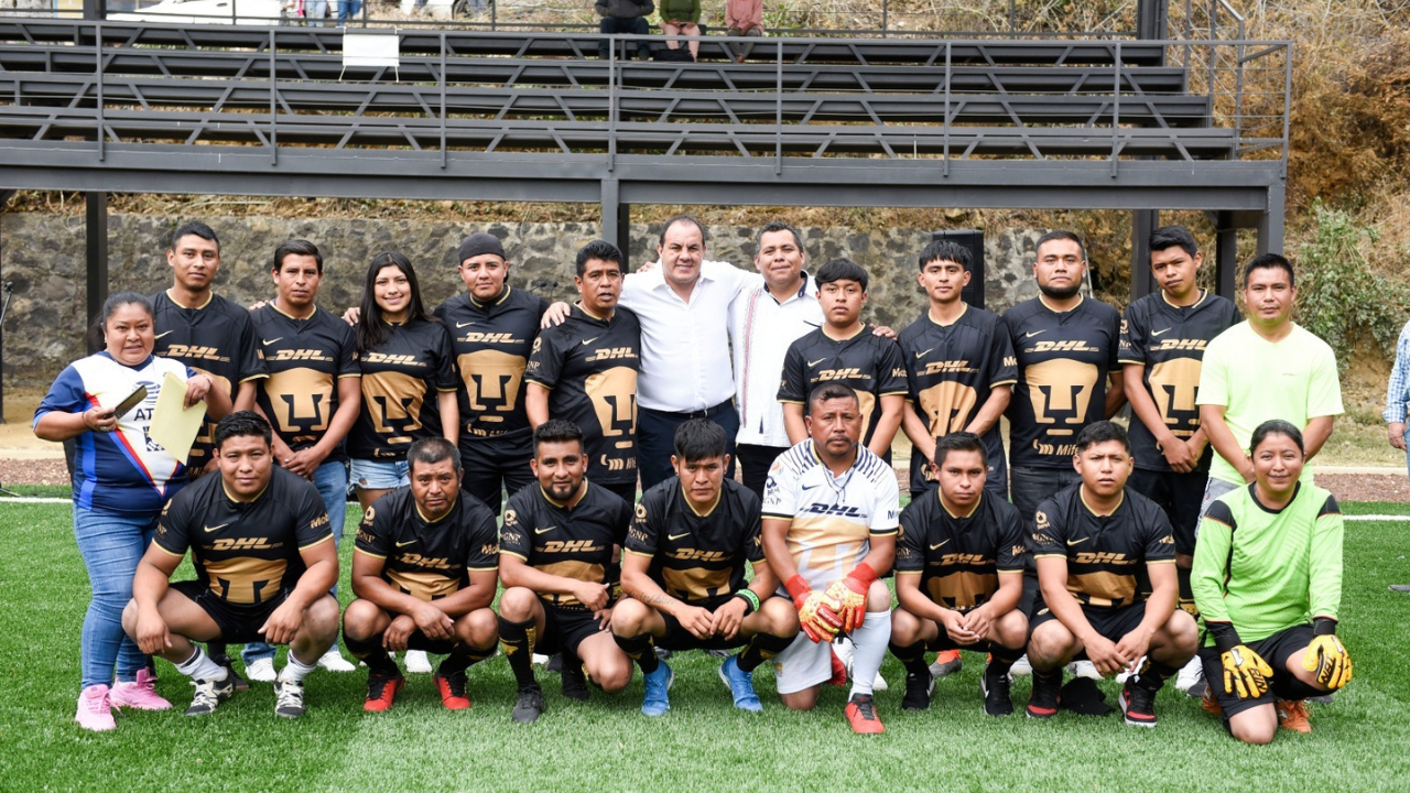 Mantiene gobierno de Cuauhtémoc Blanco transformación de espacios deportivos en Morelos