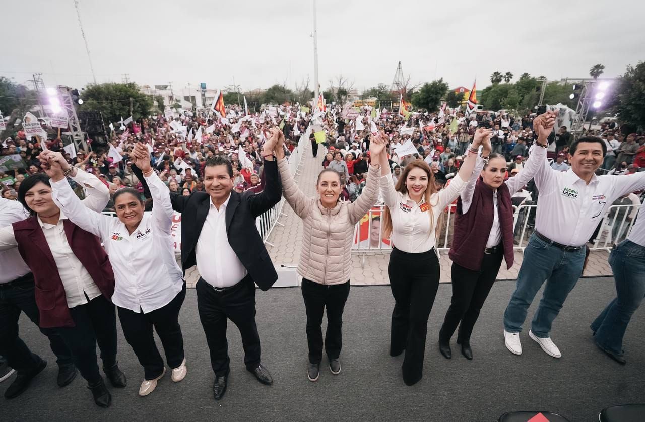 "Vamos a lograr la seguridad en cada rincón de nuestro país'': Claudia Sheinbaum en Río Bravo, Tamaulipas