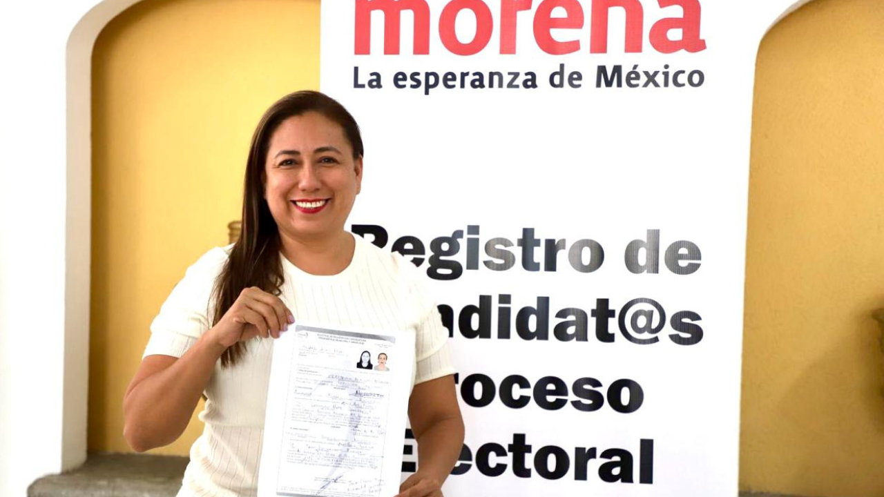 Se registra Alejandra Flores como candidata a la presidencia municipal de Cuernavaca